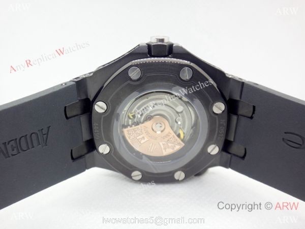 AAA Replica Audemars Piguet Iced Out Watch / Royal Oak Offshore Diver All Black 5