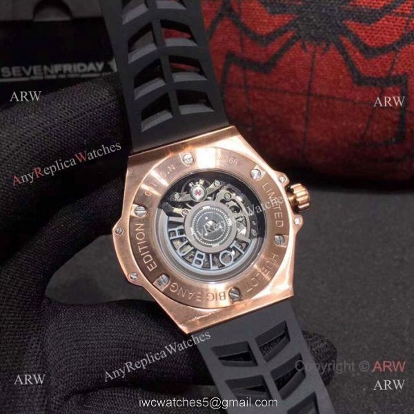 Copy Hublot Big Bang Special Edition Iced Out Full Diamond Watch Rose Gold Case 5