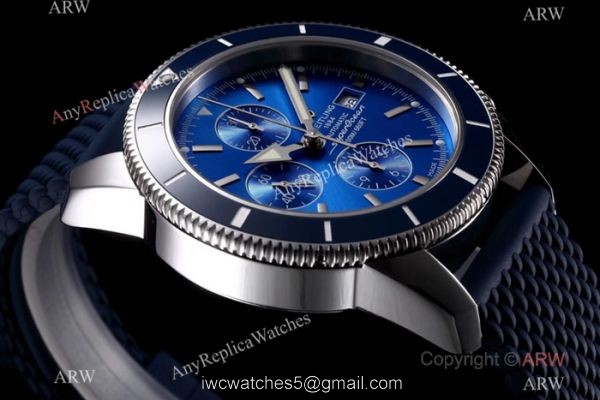 Swiss Replica Breitling Superocean Heritage Blue Watch 7750 Movement 5