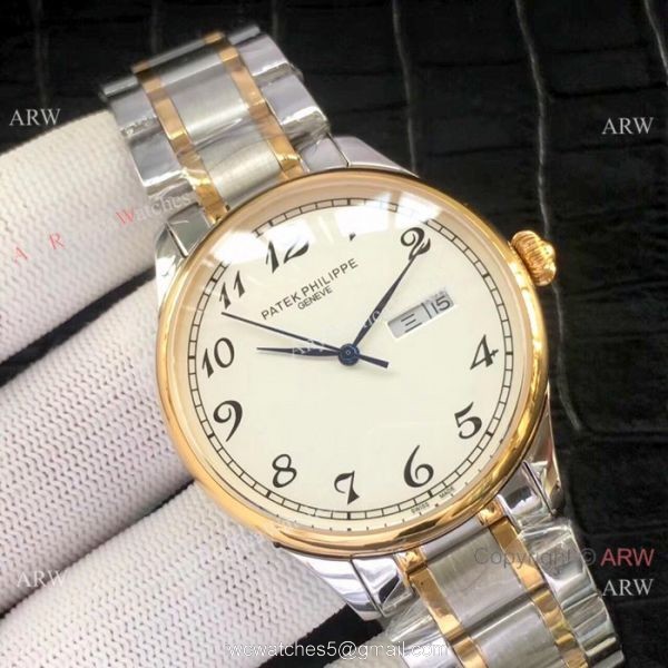 Patek Philippe Calatrava Stianless Steel White Watch New Replica 5