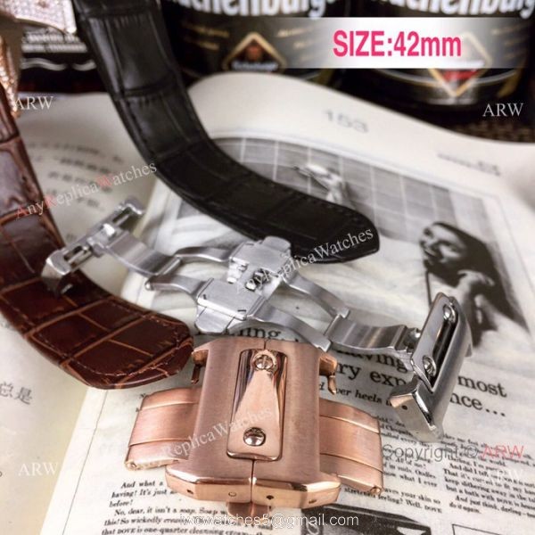 Cartier Santos 100th Anniversary Rose Gold Replica watch for Sale 5