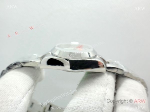 Copy Rolex Datejust Oystersteel Ladies Watch Silver Roman Dial 5