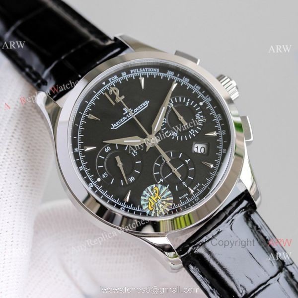 Swiss Copy Jaeger-LeCoultre Master Chronograph Watch Silver Dial 2020 New 5