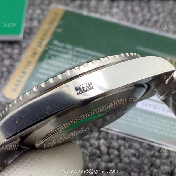 Replica Rolex Submariner Date AJ A7 Stainless Steel Black Dial Swiss 2836 Watch 5