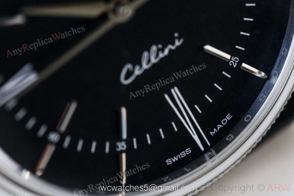 Swiss 3132 Rolex Geneve Cellini Time SS White Dial Watch 5