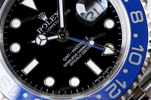 Rolex GMT Master II Swiss ETA 40MM Watch Rolex Batman Replica 5