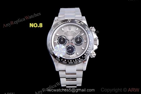 1:1 Clone Rolex Daytona JH Factory SWISS 4130 Stainless Steel Black Ceramic Watch 5