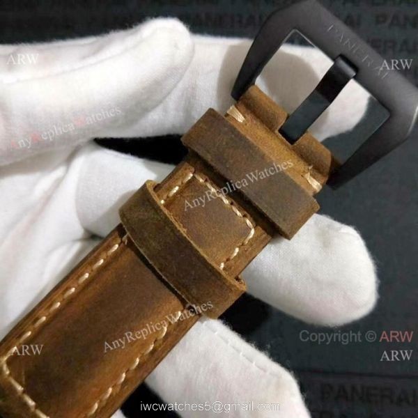 Fake Luminor Panerai GMT Ceramica Black Steel watch PAM0441 5