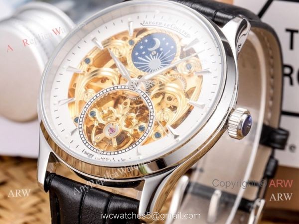 Copy Jaeger-Lecoultre Skeleton Moonphase Watches 43mm 5