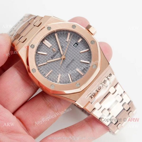 Swiss Grade Audemars Piguet Royal Oak Replica Watch Rose Gold 5