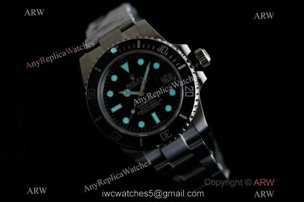 Best Copy Rolex Oyster Perpetual Submariner Eta 2836 SS Black Dial watch OR Factory V2 Version 5