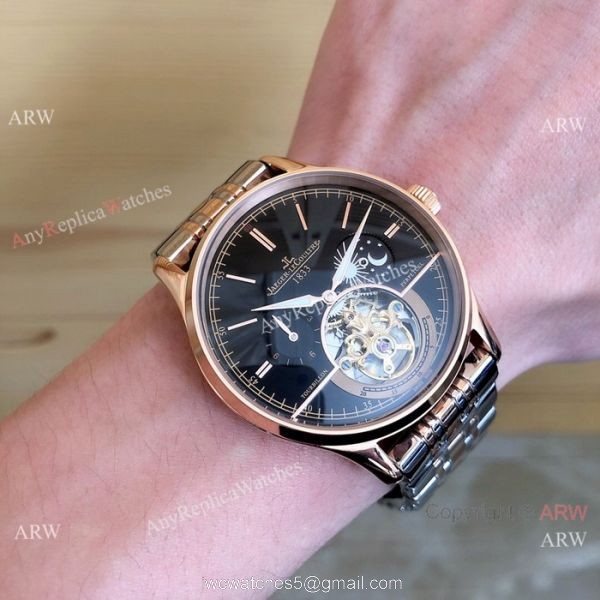 Jaeger-LeCoultre Master Tourbillon Moonphase 2-Tone Rose Gold Watch 5