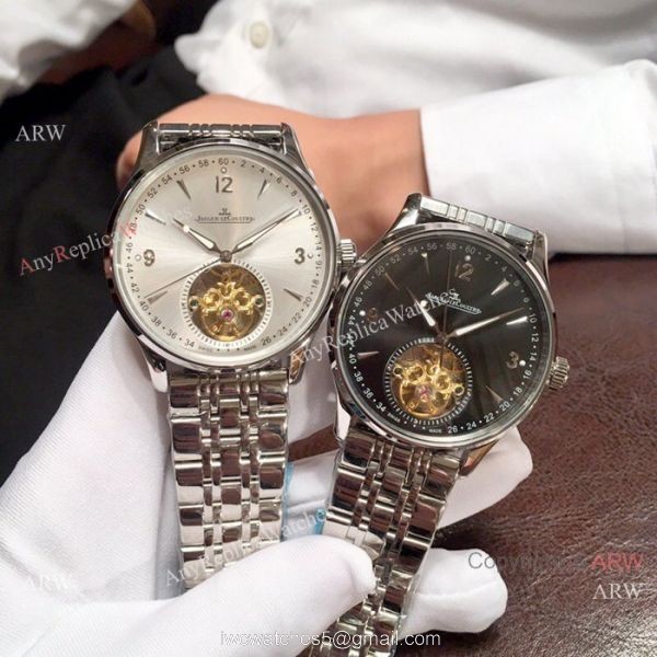 Best Copy Jaeger-LeCoultre Two Tone Rose Gold Tourbillon Watch 42mm 5