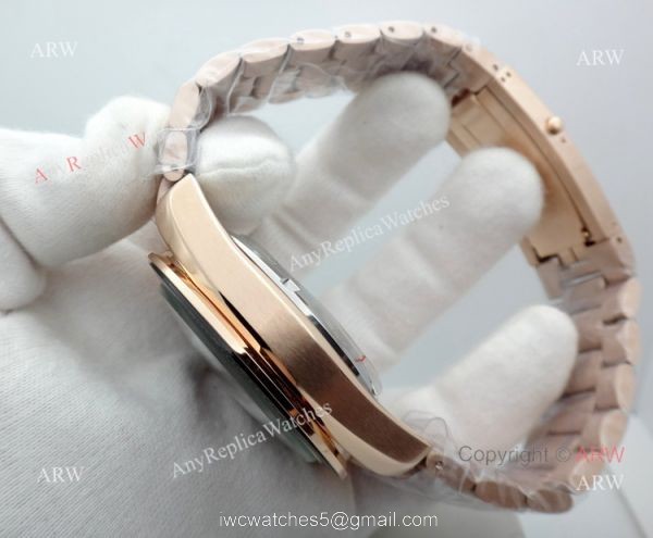 Copy Omega Speedmaster Rose Gold Black Chronograph Watch 45mm 5