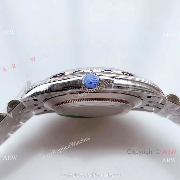 Rolex Datejust Stainless Steel Rhodium Dial Eta2824 Watch Super Clone / Rolex AR Factory 5