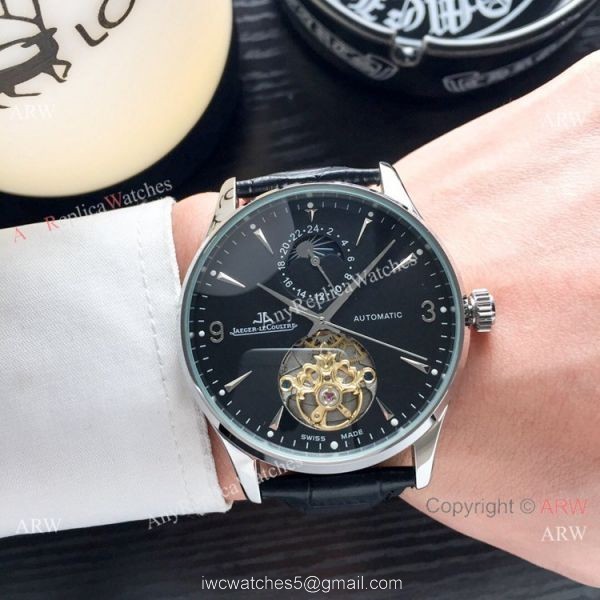 Copy Jaeger LeCoultre Flying Tourbillon Rose Gold watch Mens 5