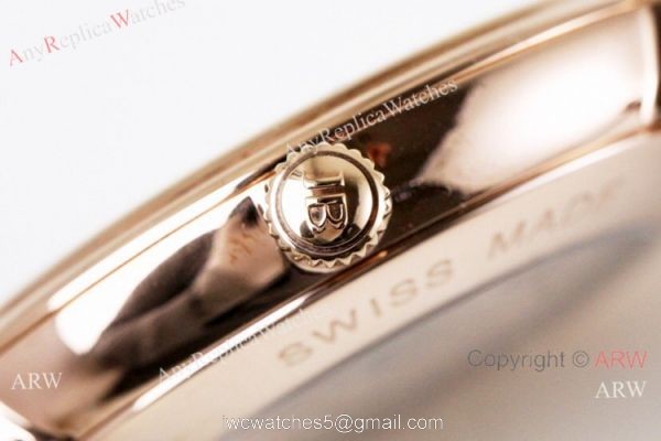Swiss Replica Blancpain Villeret Ultraplate 6551-1127-55B Rose Gold Watch Lovers watch 5