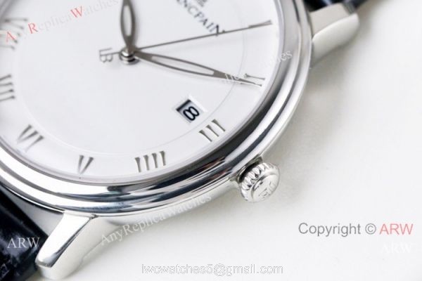 Swiss Grade Replica Blancpain Villeret Ultraplate Lovers Watch White Dial 5