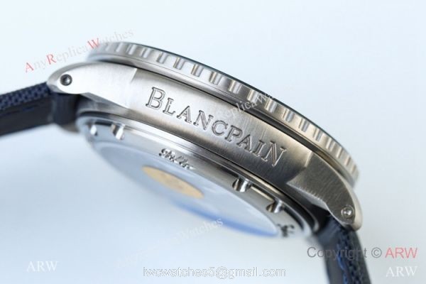 Swiss Copy Blancpain Fifty Fathoms Automatique Watch New Titanium Case Blue Dial 5