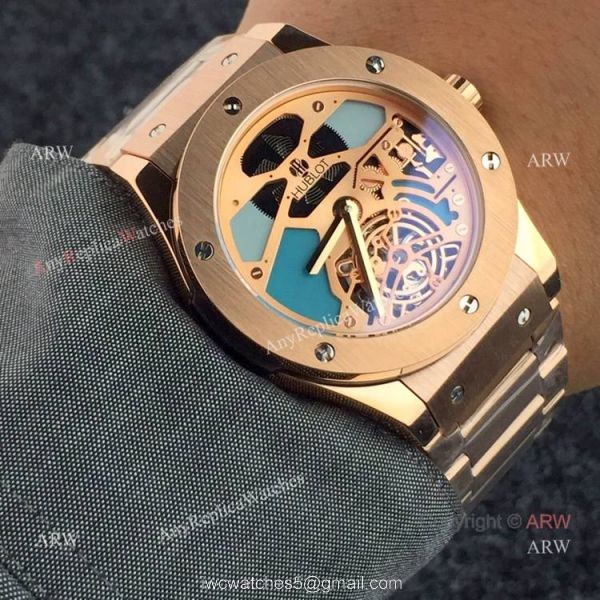 New Fake Hublot Classic Fusion Tourbillon 45mm Watches 5