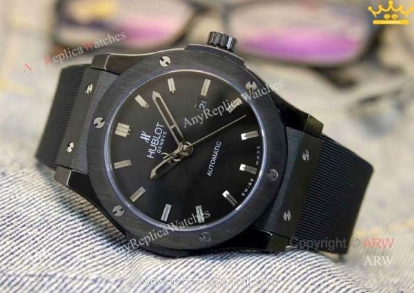 New Copy Hublot Classic Fusion Blue Dial Men Watch at ARW Replica Watches 5