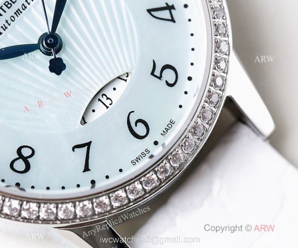 Swiss Montblanc Boheme Date SS Watch 33mm Women Mont Blanc Bracelet Replica 5