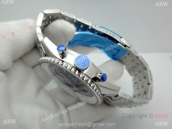 New Replica Breitling Navitimer Edition Speciale 46mm Watch SS Blue Dial 5