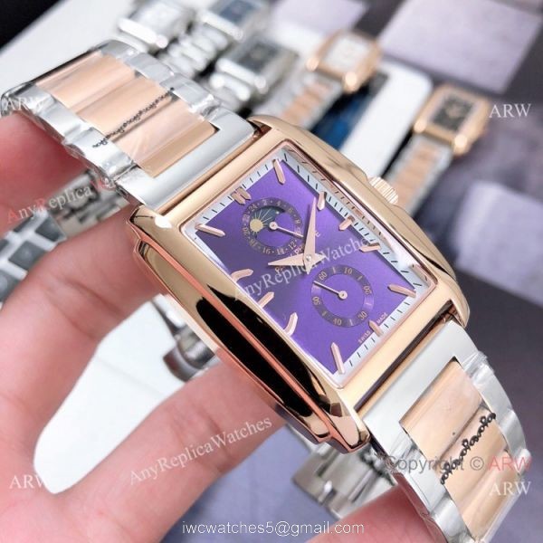 Copy Patek Philippe Gondolo Moon Phase Watch Two Tone Rose Gold 38mm 5