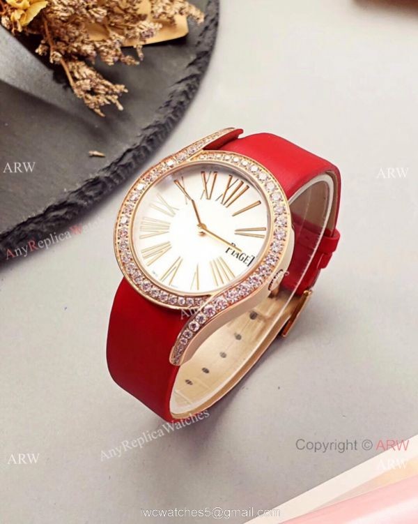 Best Copy Piaget Limelight Gala Rose Gold Diamond Ladies Watch 5