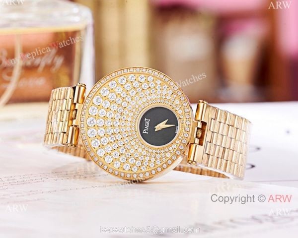 Replica Piaget Limelight Twice Silver Dial Ladies Watch Swiss Quartz 5