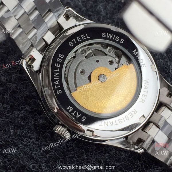 Replica Vacheron Constantin Geneve Automatic Watch SS Black Face 5