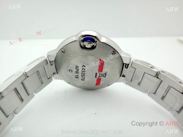 Copy Cartier Ballon Bleu Moonphase Watch Stainless Steel Sapphire crystal 5