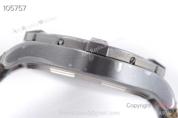 GB Swiss Replica Breitling Avenger blackbird V2 Watch Titanium Case Green Strap 5