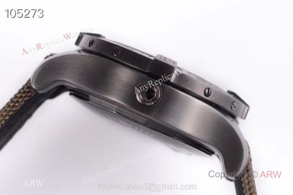 GB Factory Breitling Avenger Seawolf II Boelcke Limited Edition Copy Watch Black Steel Green Band 5