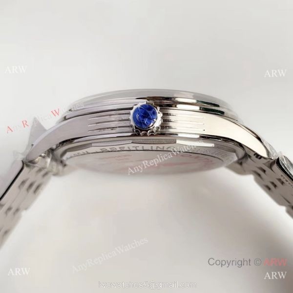 Swiss Replica Breitling Premier Men Watch Stainless Steel Grey Dial 5