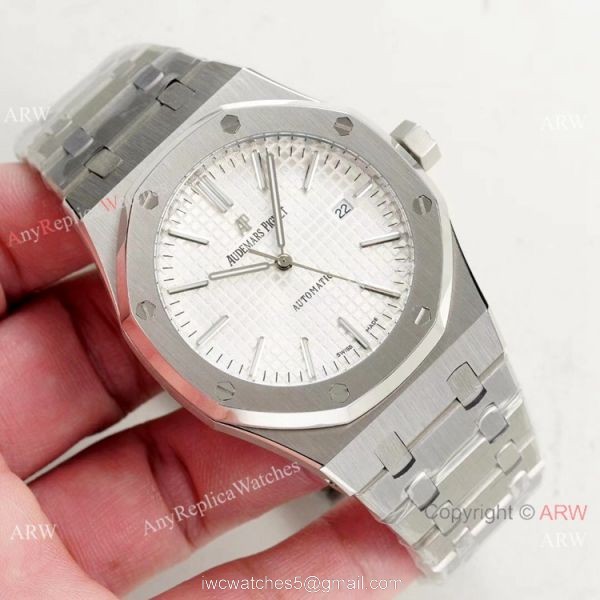 AP Audemars Piguet Royal Oak Selfwinding Stainless Steel Blue Watches New Replica 5