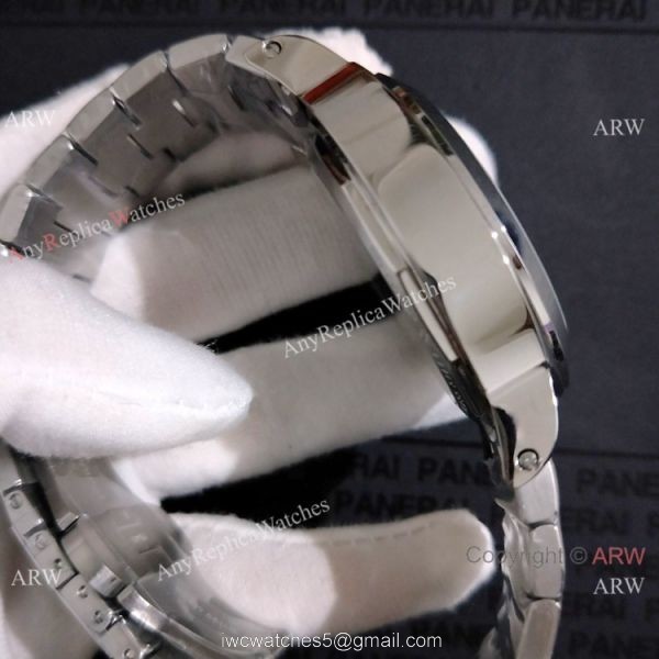 AAA Quality Panerai Luminor Marina 44mm Watch Stainless Steel White Face 5