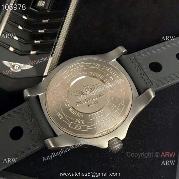 GB Replica Breitling Avenger blackbird Swiss 2824 Watch Black Rubber Strap 5