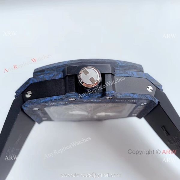Swiss Replica Hublot Spirit of Big Bang Tourbillon Carbon Blue Watch 2019 New 5