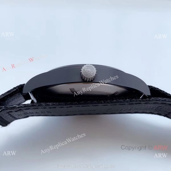 (M+) Swiss Replica IWC Pilots Top Gun Cal.35111 Watch Black PVD Nato Strap 5