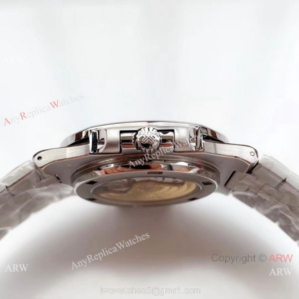 Swiss Grade 1 Copy Patek Philippe Nautilus Stainless steel Grey Face watch 40.5mm 5