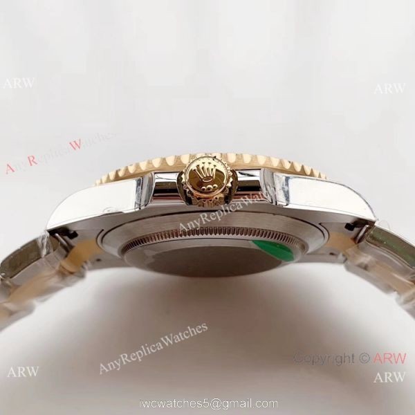 Copy Rolex Submariner AR Factory 2-Tone Black Dial 3135 Watch 5