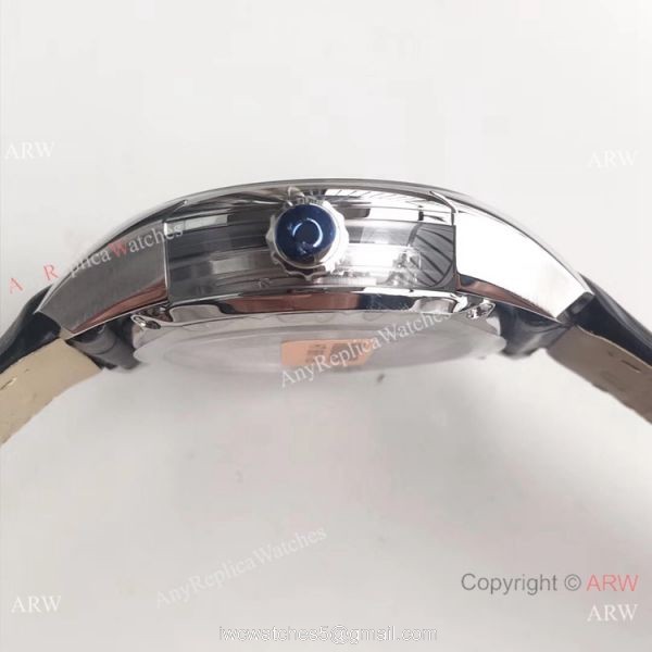 Copy Omega De Ville Hour Vision VSF 1:1 8500 Watch Dark Blue Leather Strap 5