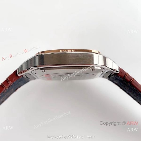 Swiss Grade Copy Cartier Santos HBBv6 Automatic Watch Two Tone Rose Gold 5