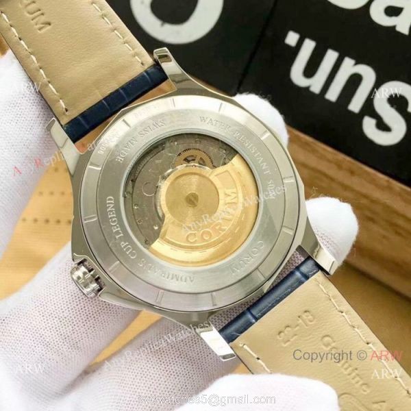 Replica Corum Admirals Cup Legend SS Blue Dial Watch High Quality 5