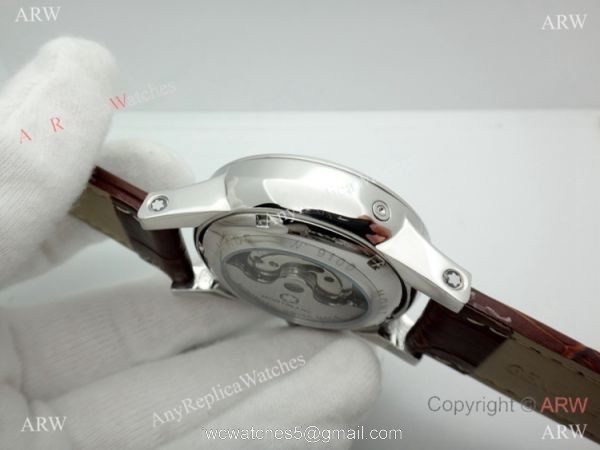 Mont Blanc Clone Time Walker Tourbillon SS White Dial Watch Automatic 5