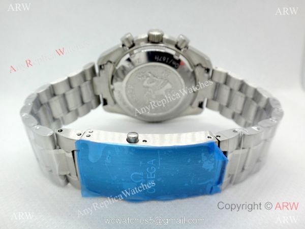 Copy Omega Speedmaster Watch Stainless Steel Black Dial 44mm 5