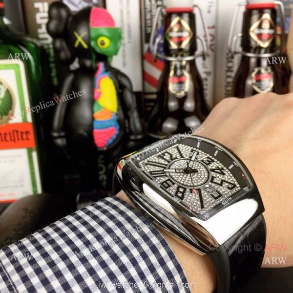 New Copy Franck Muller Vanguard Yachting V 45 Watch Diamond Face 54mm 5