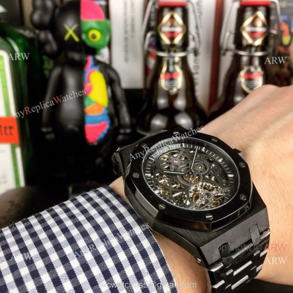 New Style Fake AP Skeleton Watch Audemars Piguet Royal Oak Gold Inner Watch 5