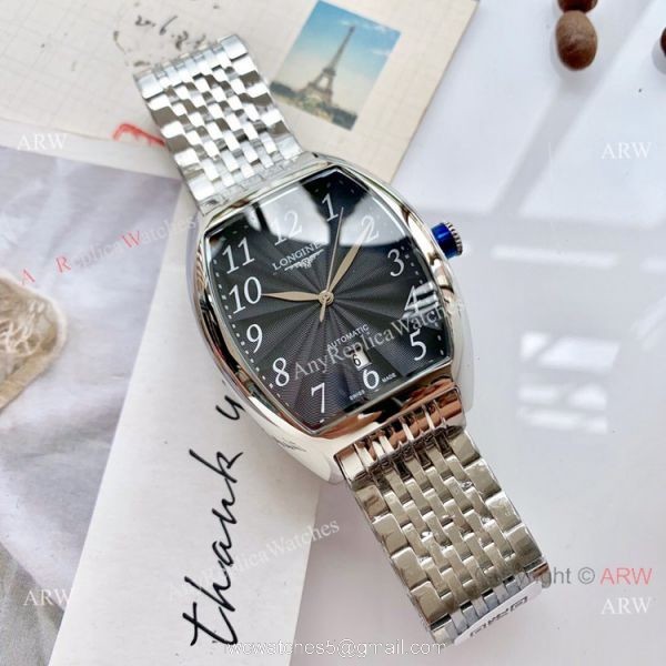 High Quality Longines Quartz Replica Watches Rose Gold Arabic Markers 5